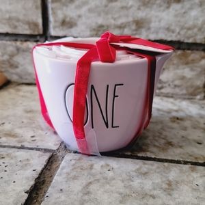 HTF 2024 Rae Dunn PINK HEART Valentine Measuring Cups